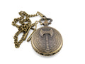 Battle Axe Pocket Watch DnD Dice Set: Mini Metal RPG Dice