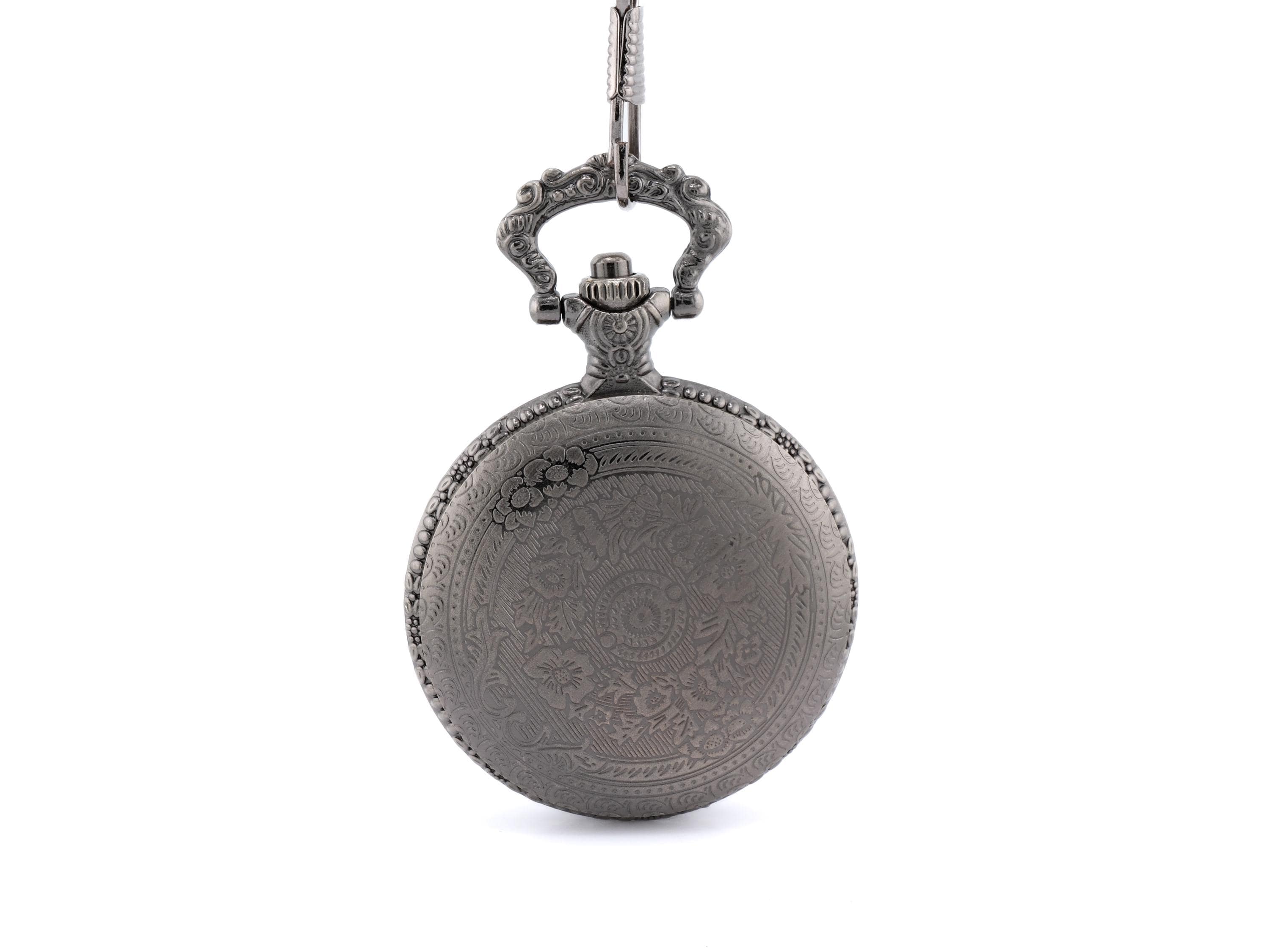 Battle Axe Pocket Watch DnD Dice Set: Mini Metal RPG Dice
