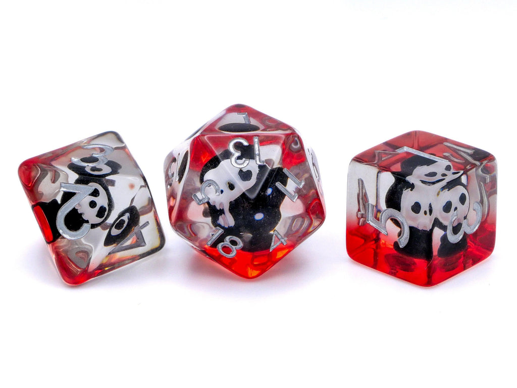 Grim Reaper DnD Dice Set | 7 Piece RPG Dice | Ghost Blood Dice | Spirit Dice | Dungeons & Dragons | Supernatural Dice | Tabletop RPG Gift
