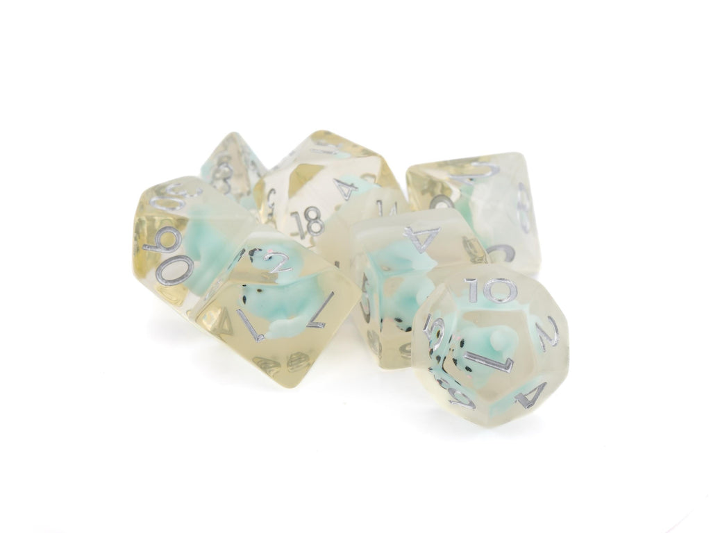 Seal DnD Dice Set: 7-Piece Resin RPG Dice