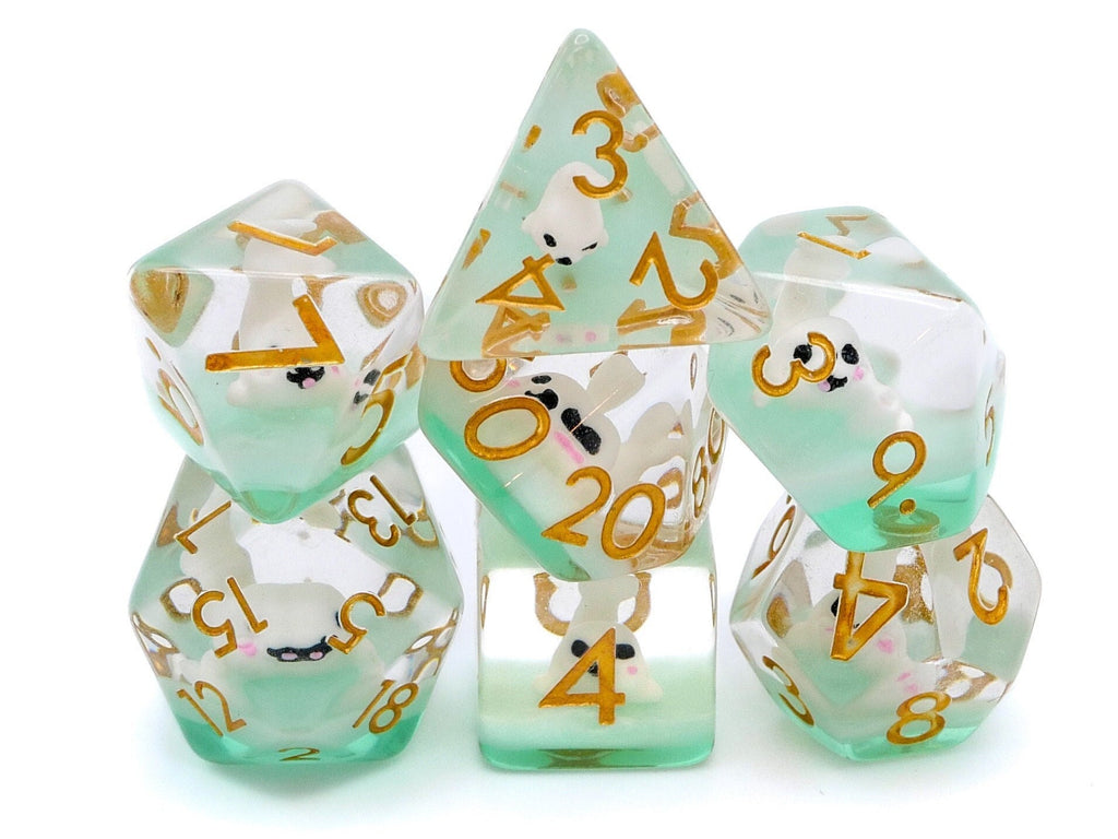 Seal DnD Dice Set: 7-Piece Resin RPG Dice