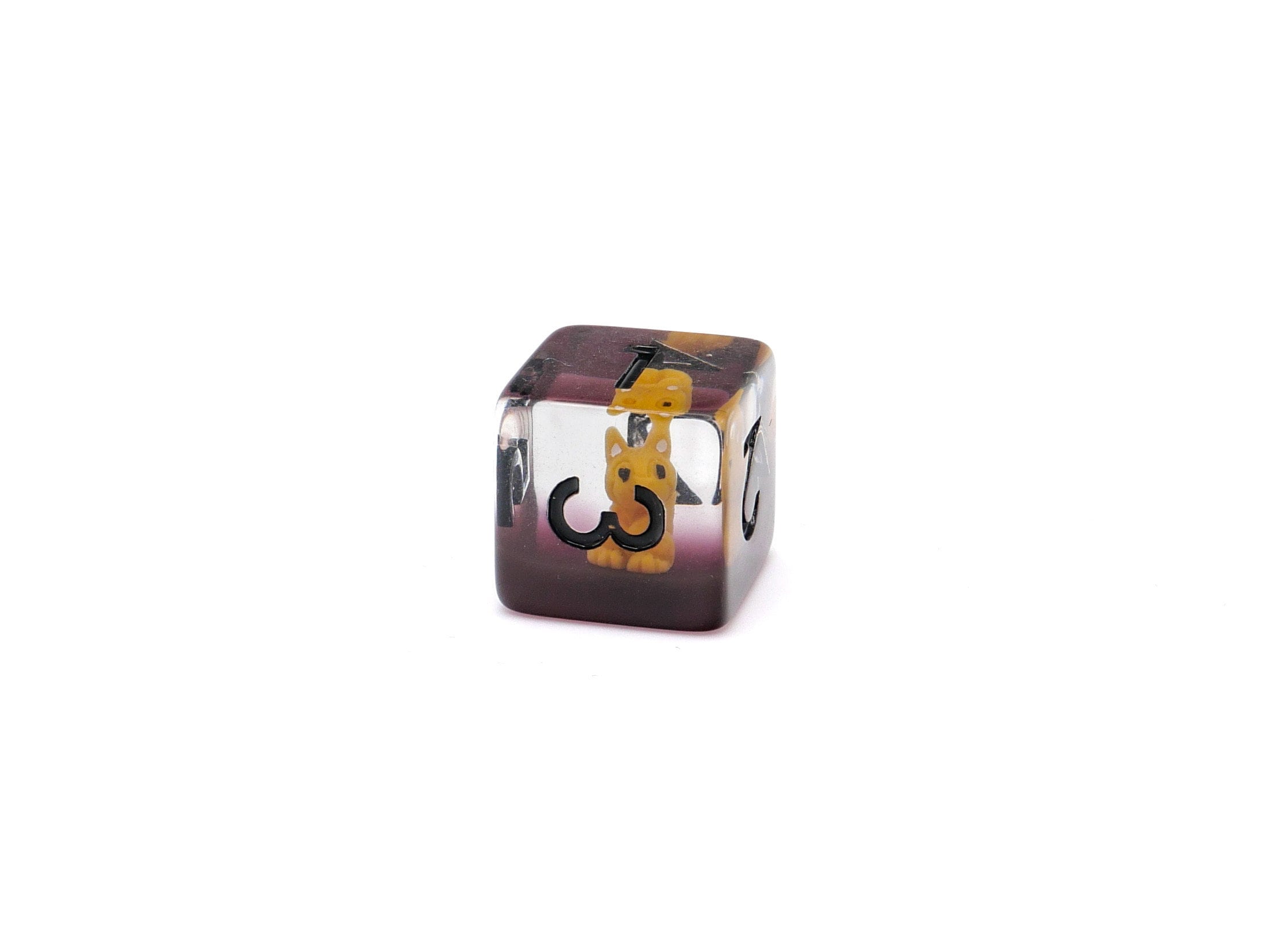 Squirrel Resin DnD Dice Set: 7-Piece Animal RPG Dice