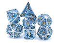 Dragon Hollow Metal DnD Dice Set: 7 Pieve Wyvern RPG Dice