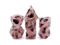 Black Cat DnD Dice Set: Sharp Edge Resin RPG Dice