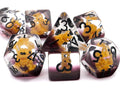 Squirrel Resin DnD Dice Set: 7-Piece Animal RPG Dice
