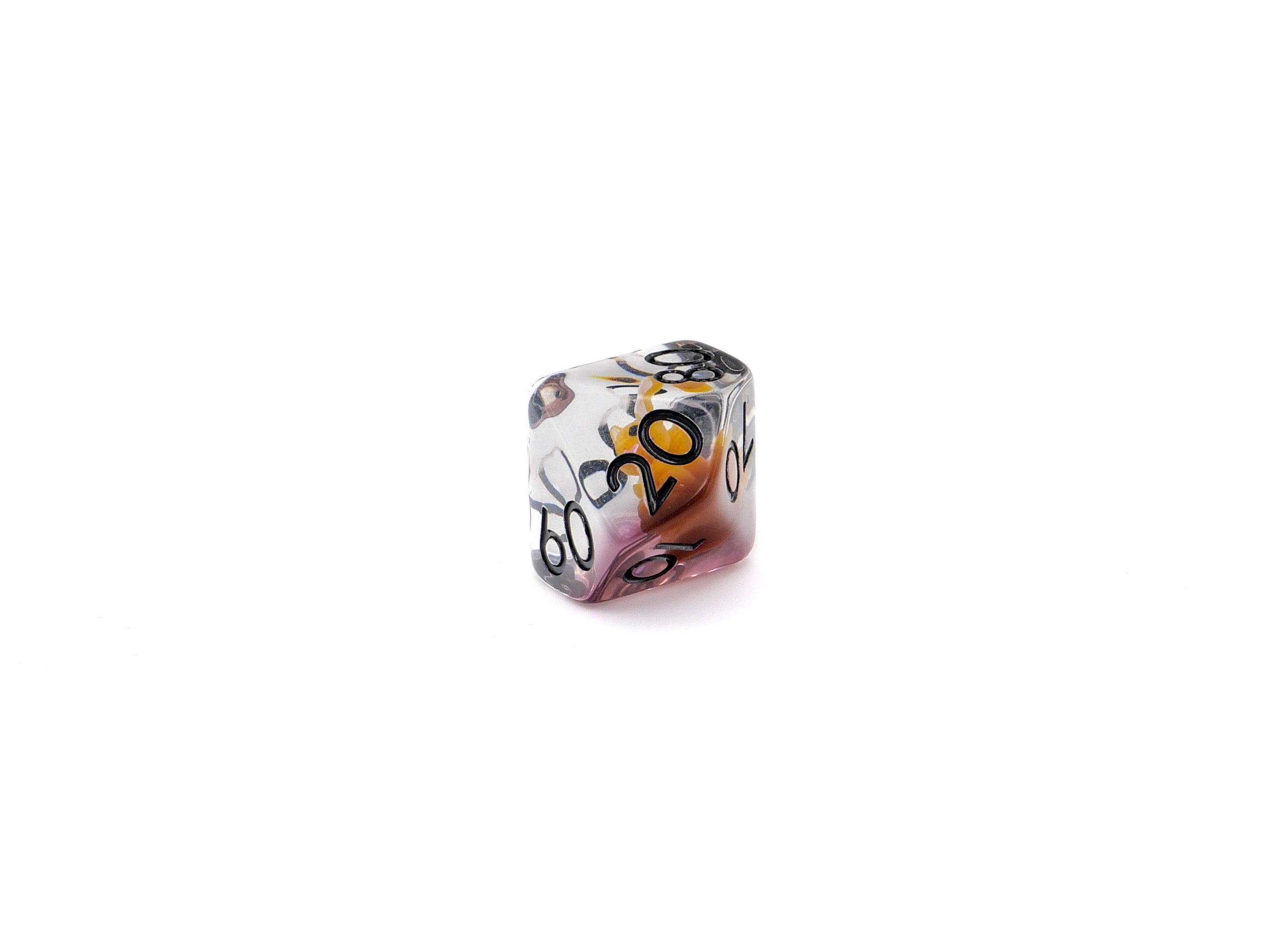 Squirrel Resin DnD Dice Set: 7-Piece Animal RPG Dice