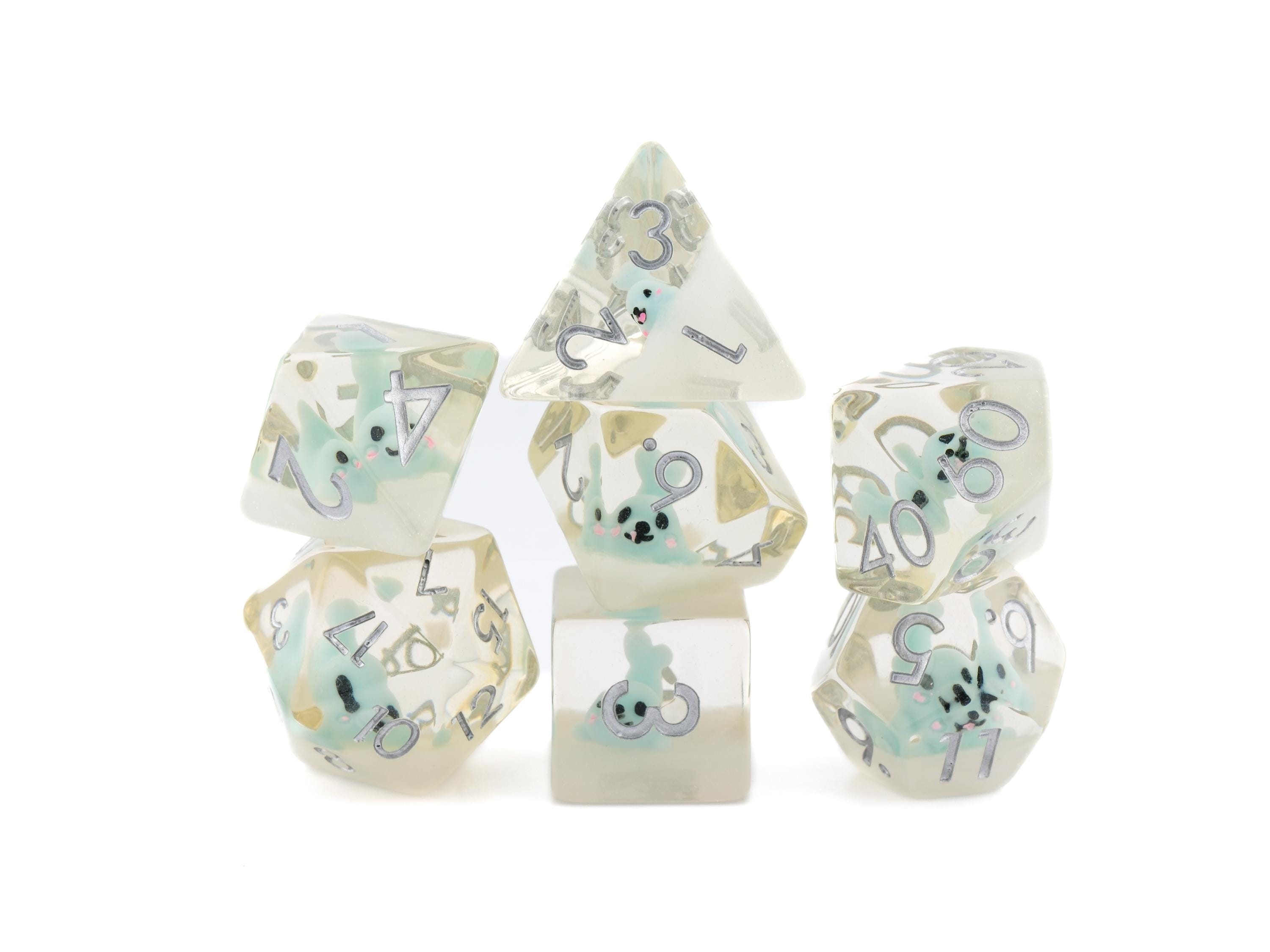 Seal DnD Dice Set: 7-Piece Resin RPG Dice
