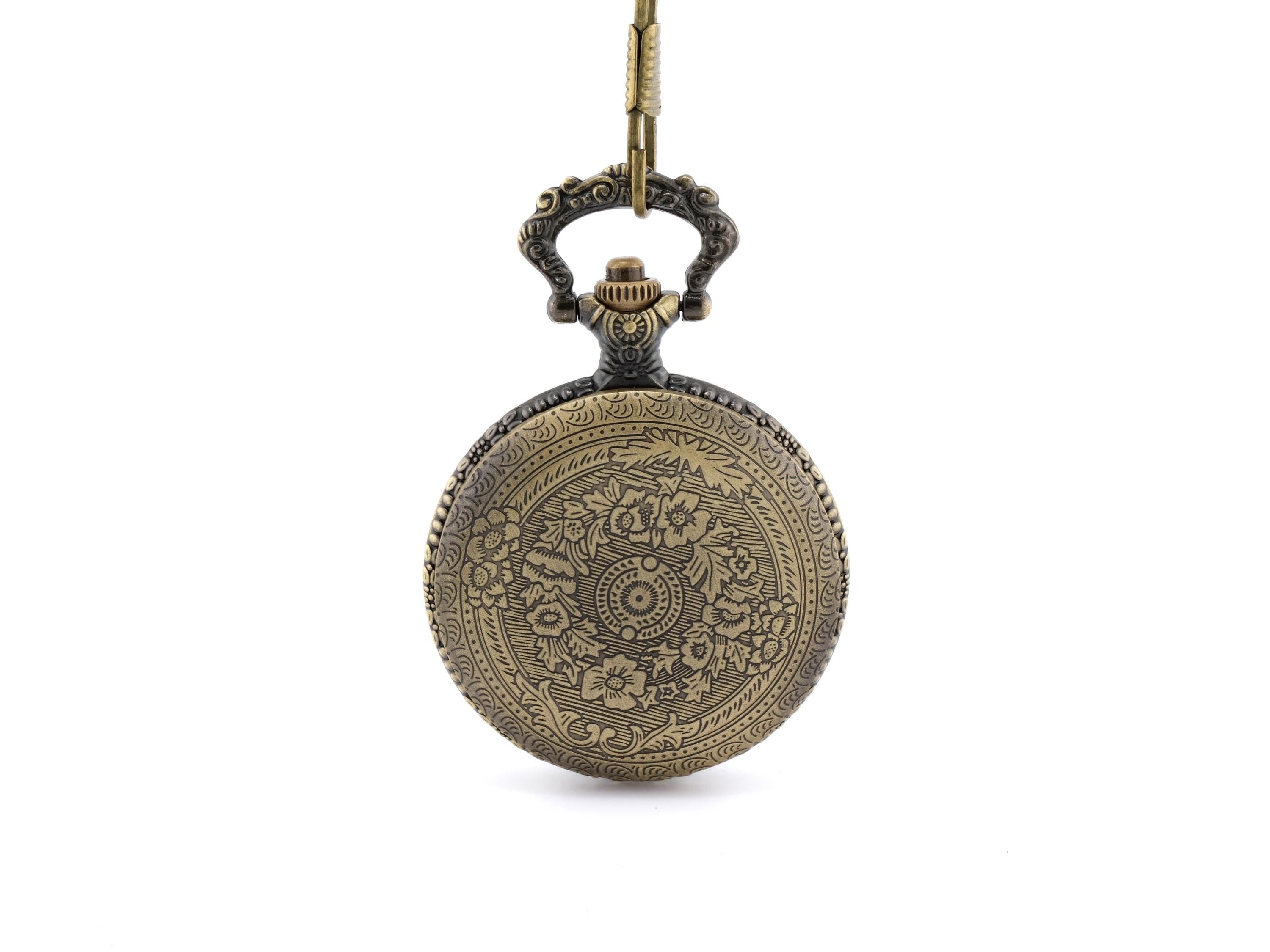 Battle Axe Pocket Watch DnD Dice Set: Mini Metal RPG Dice