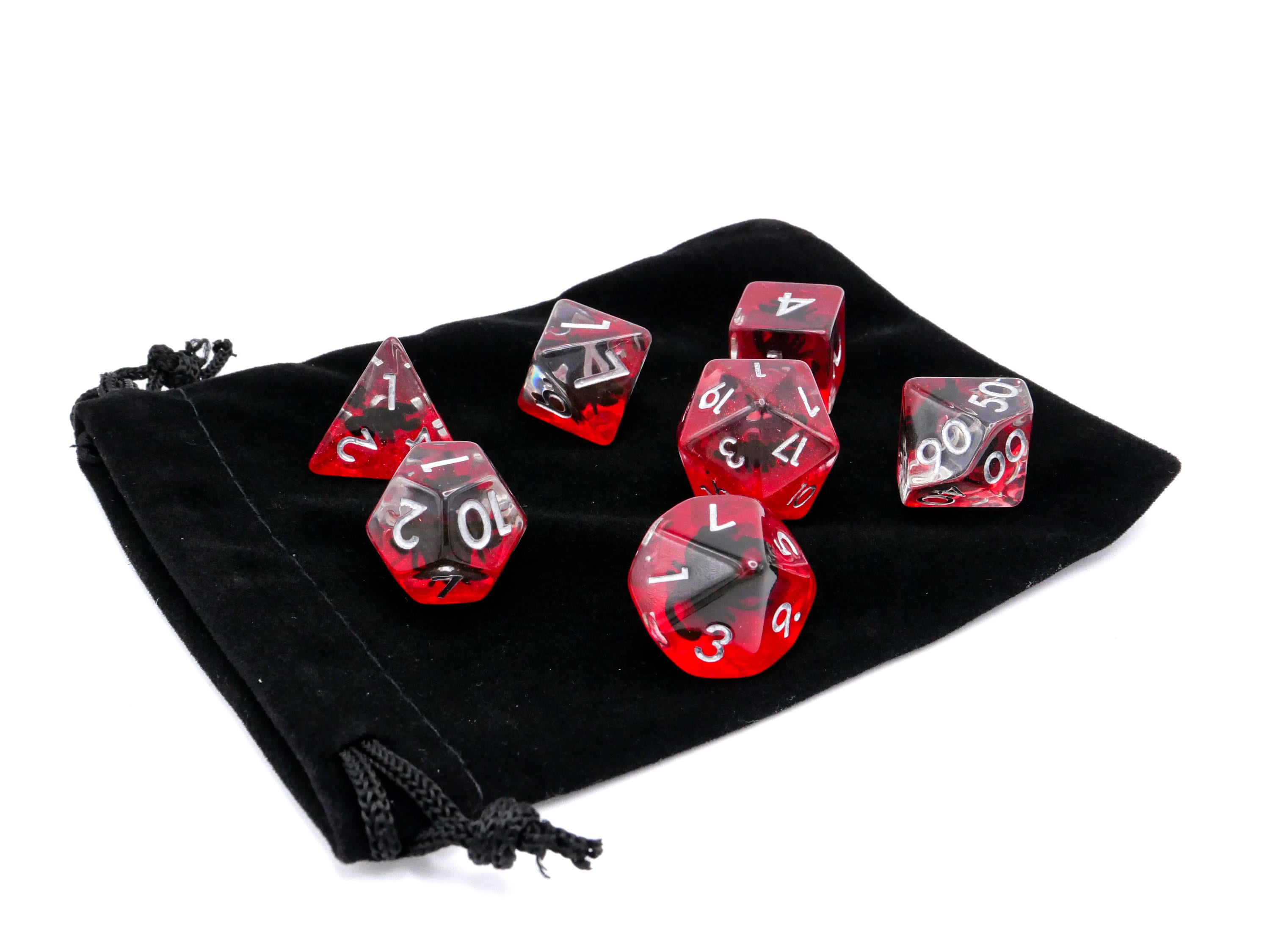 Scorpion Resin DnD Dice Set: 7 Piece Insect RPG Dice