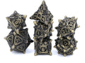 Orc Metal DnD Dice Set: 7 Piece Monster RPG Dice