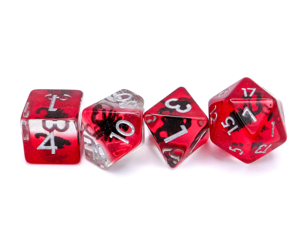 Scorpion Resin DnD Dice Set: 7 Piece Insect RPG Dice