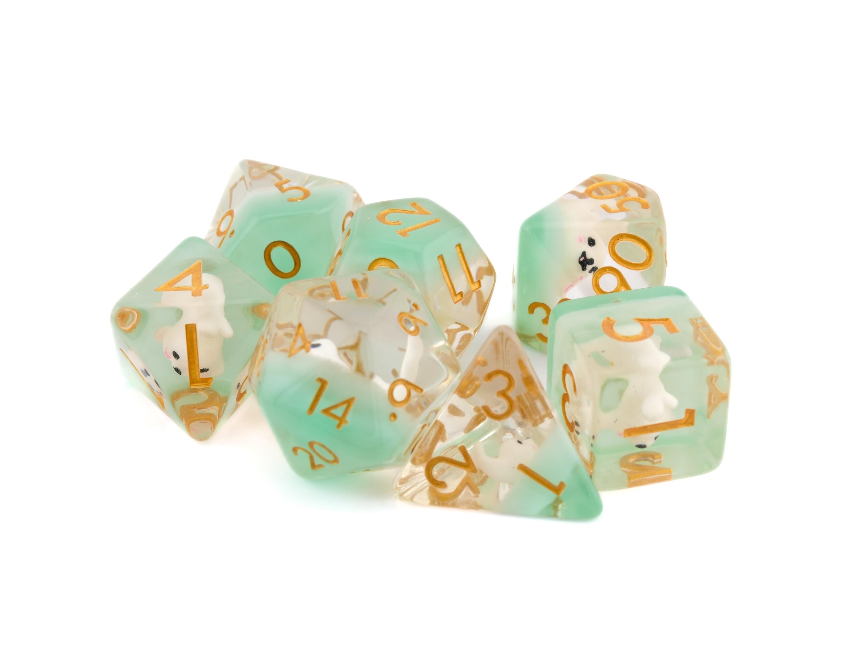 Seal DnD Dice Set: 7-Piece Resin RPG Dice