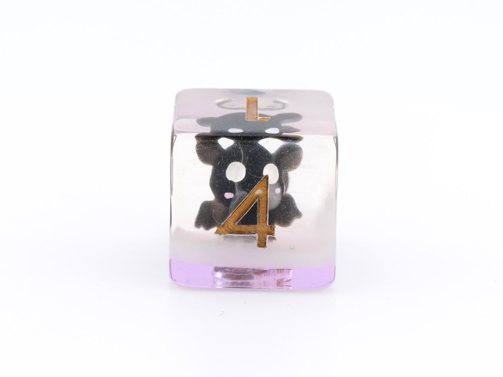 Vampire Bat Resin DnD Dice Set: 7-Piece Bloodsucking Animal RPG Dice