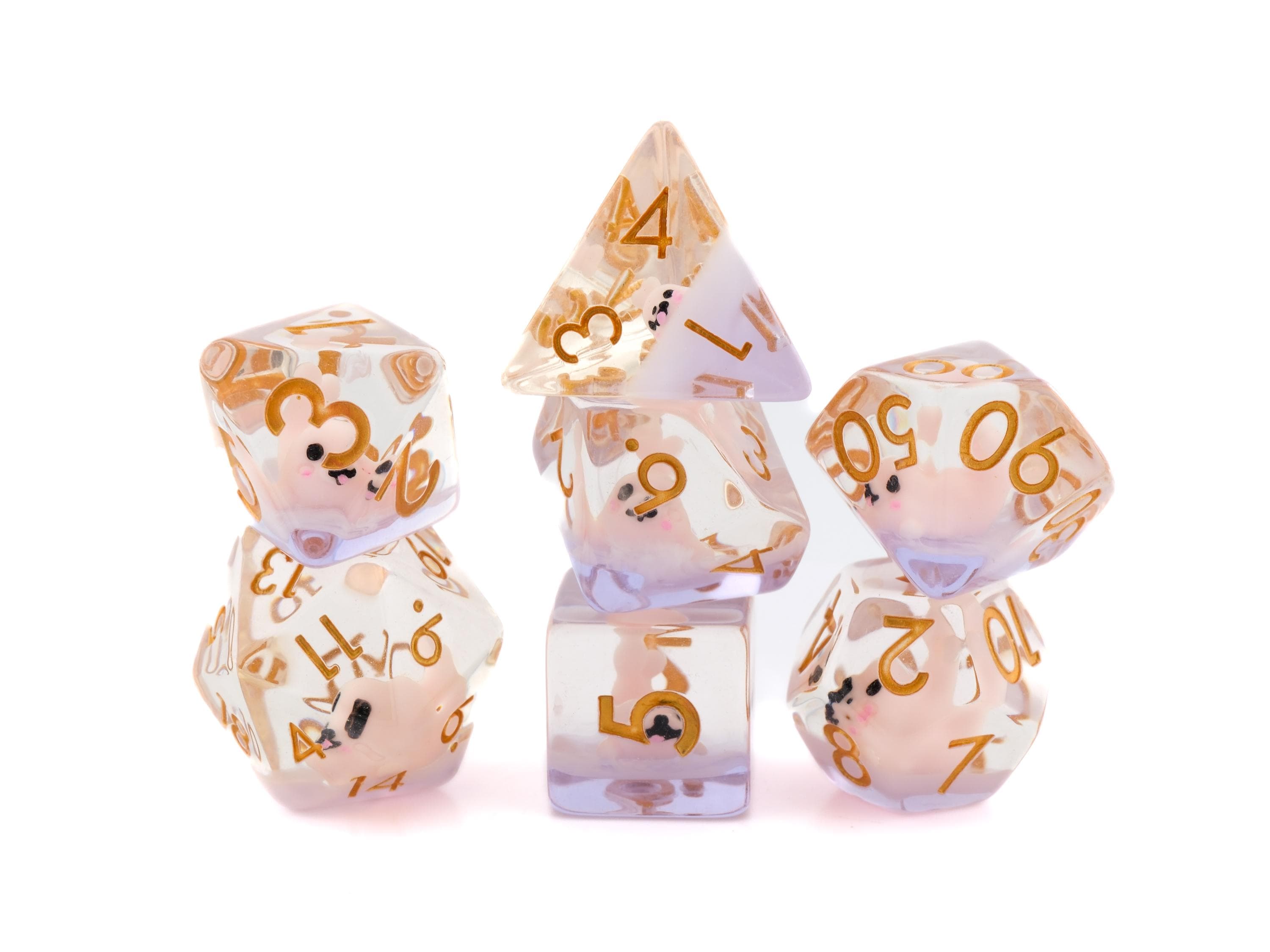 Seal DnD Dice Set: 7-Piece Resin RPG Dice