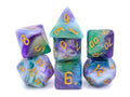 Enchanted Prism Acrylic DnD Dice Set: 7 Piece RPG Dice