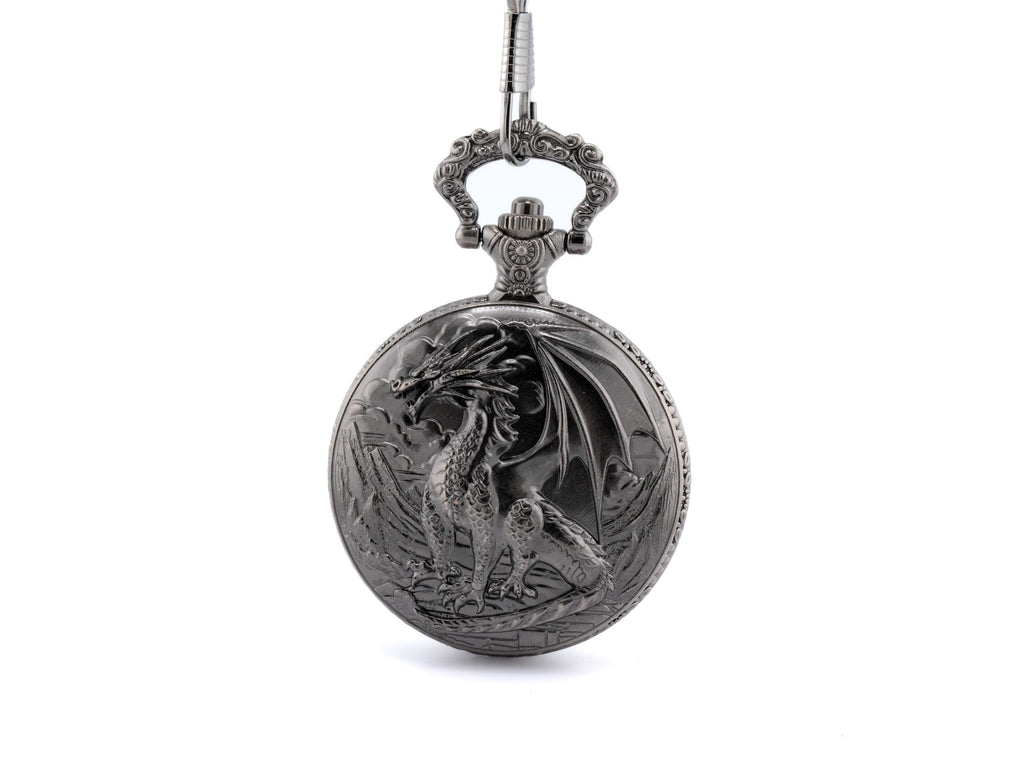 Dragon Pocket Watch DnD Dice Set: Mini Metal RPG Dice