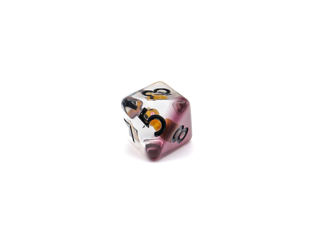 Squirrel Resin DnD Dice Set: 7-Piece Animal RPG Dice