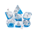 Samoyed Dog Resin DnD 7 Piece Dice Set