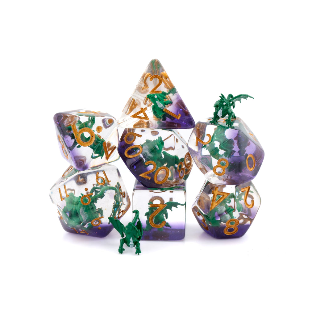 Dragon Resin 7 Piece DnD Dice Set