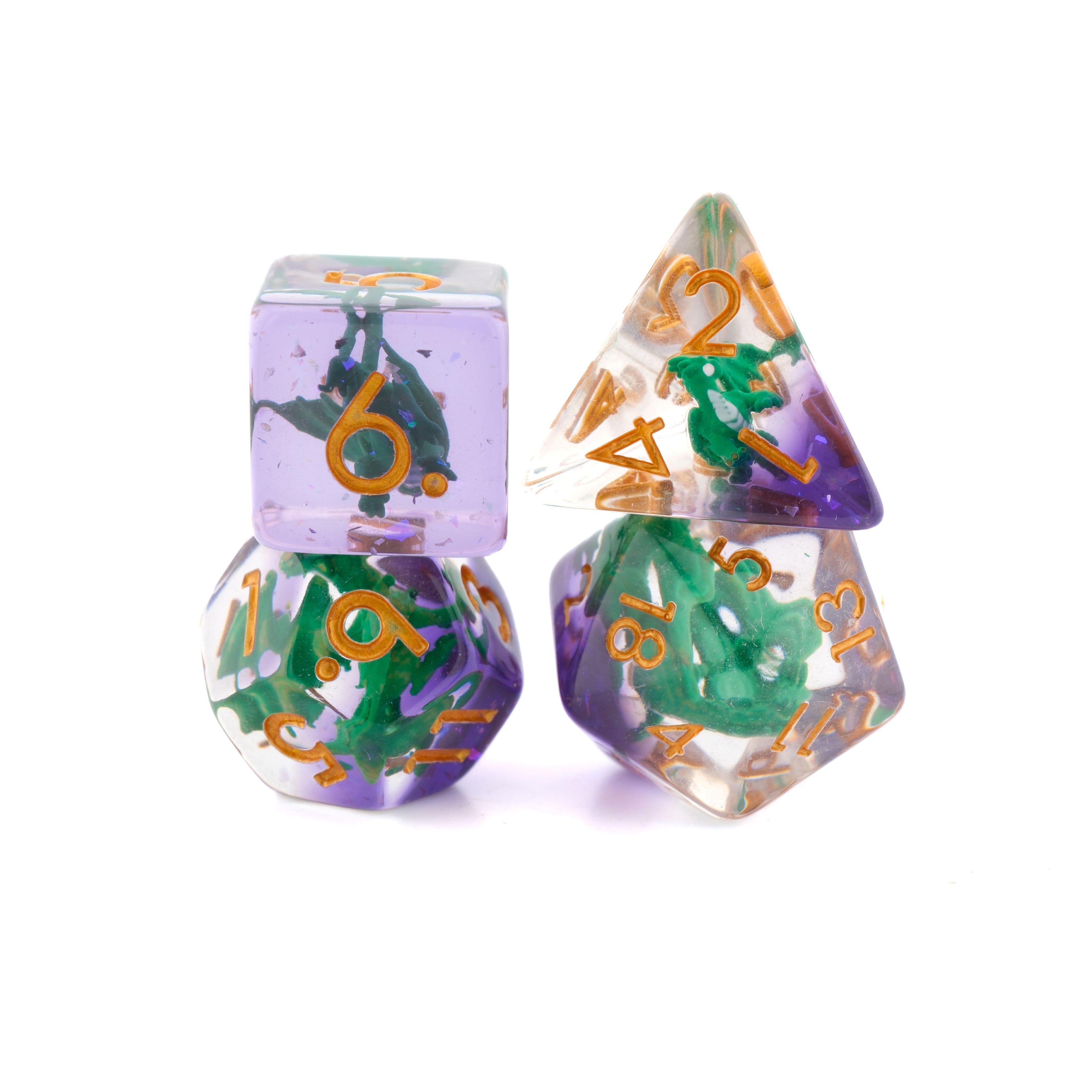 Dragon Resin 7 Piece DnD Dice Set