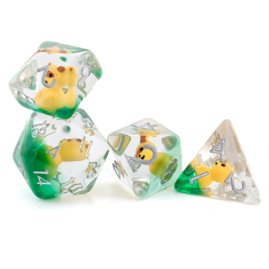 Racoon Resin DnD 7 Piece Dice Set