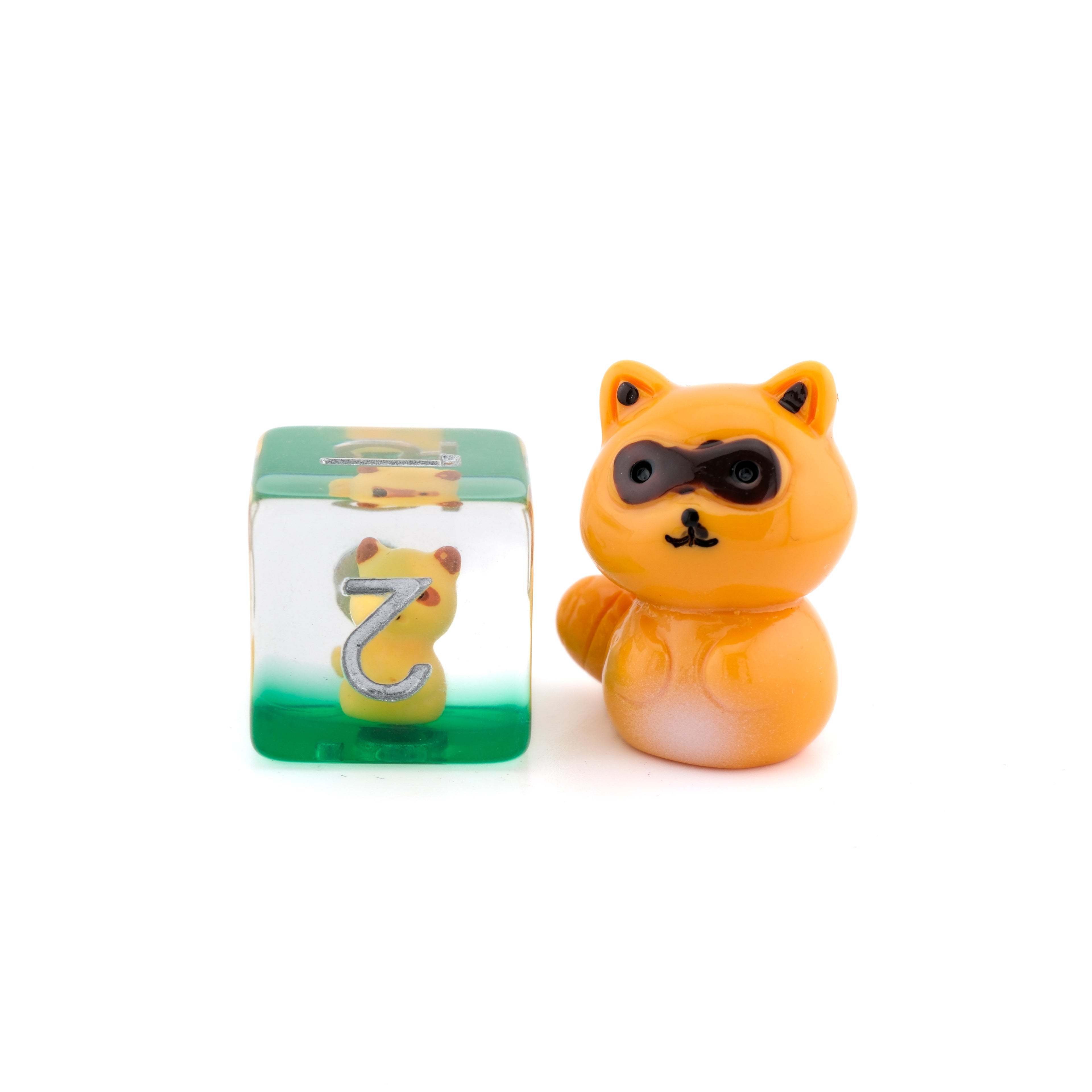 Racoon Resin DnD 7 Piece Dice Set