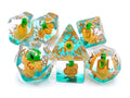 Dragon Egg DnD Dice Set - 7 Piece RPG Dice -  Hatchling Green Dragon - Ideal for Tabletop RPGs - Fantasy Gaming Gift | Nerdy Gift