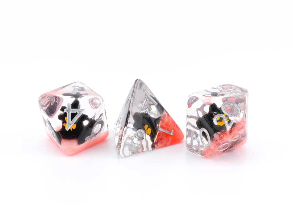 Ent Tree Resin DnD Dice Set: 7-Piece Mystical Creature RPG Dice