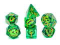 Dragon Eye Resin DnD Dice Set: 7 Piece RPG Dice