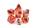 Axe Resin DnD Dice Set: 7 Piece Medieval RPG Dice