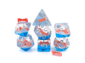 Crab Resin DnD Dice Set: 7 Piece Clawed Crustacean RPG Dice