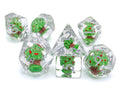 Apple Tree Resin DnD Dice Set: 7 Piece Plant RPG Dice