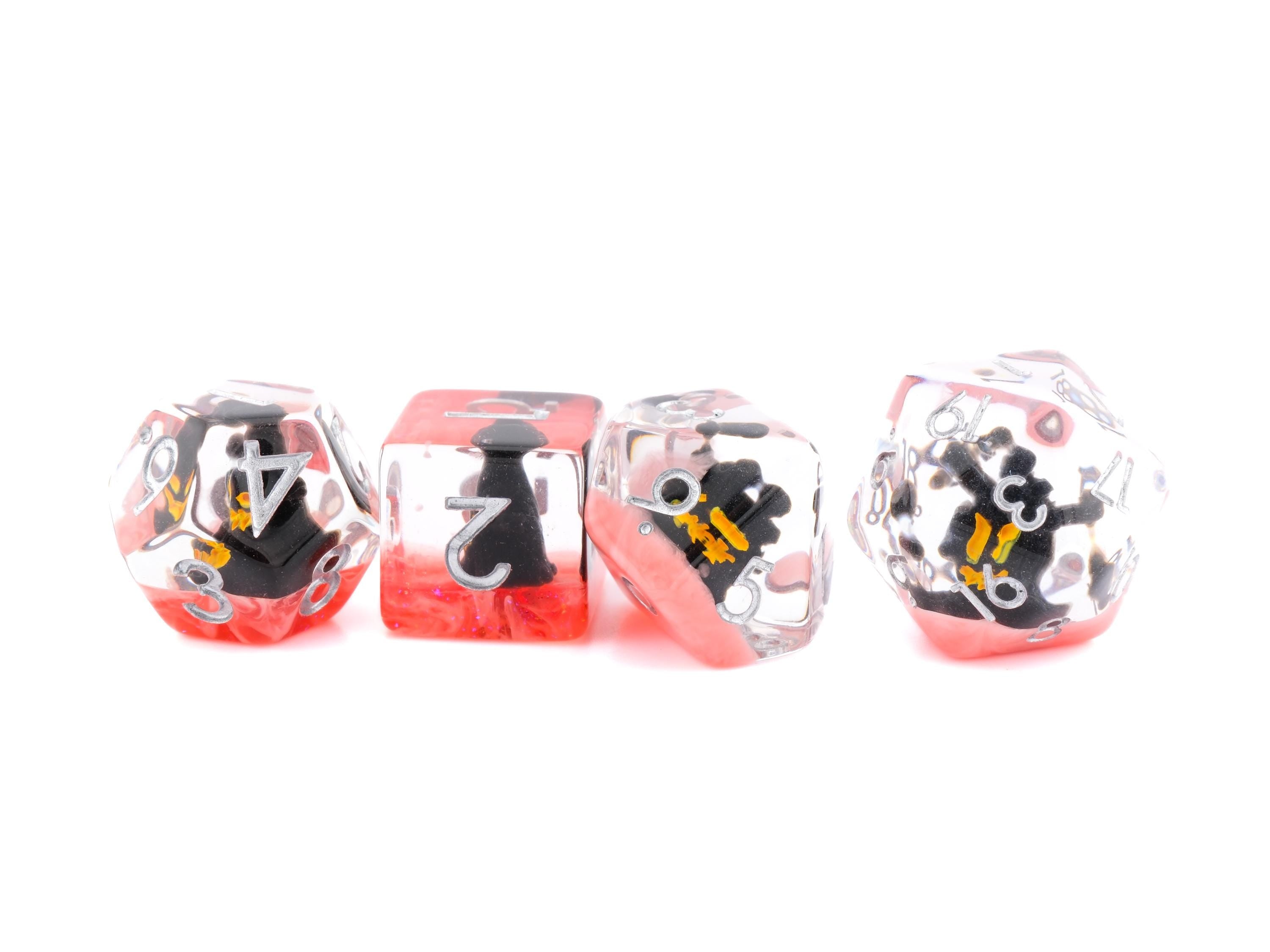 Ent Tree Resin DnD Dice Set: 7-Piece Mystical Creature RPG Dice