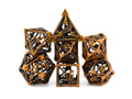 Blades Of Chaos Hollow Metal DnD Dice Set: 7 Piece God Of War RPG Dice