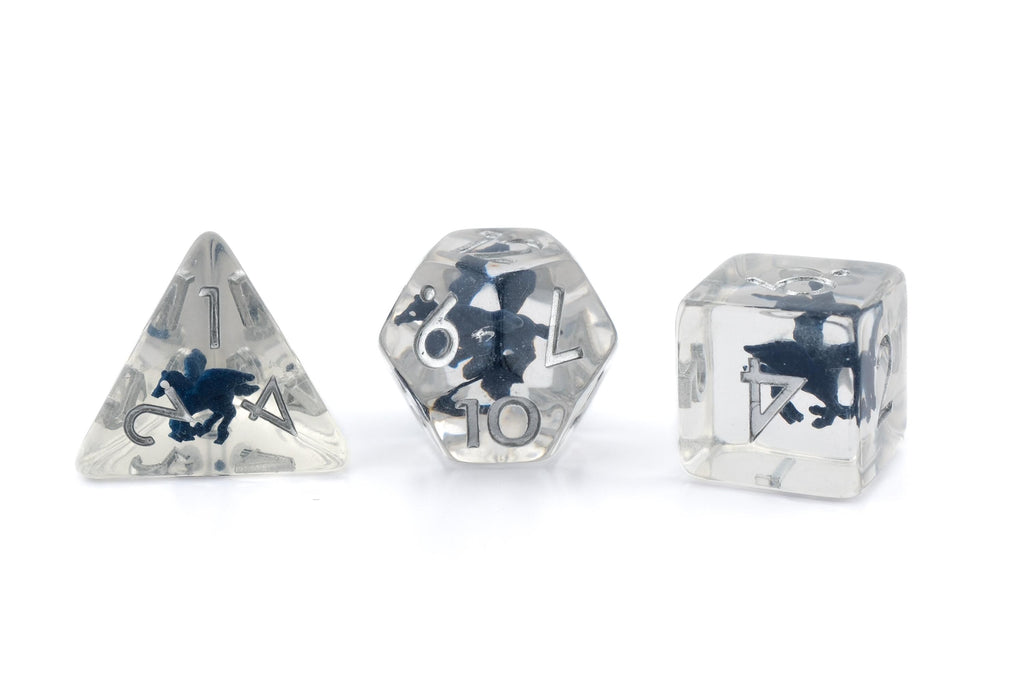 Pegasus Resin DnD Dice Set: 7-Piece RPG Dice
