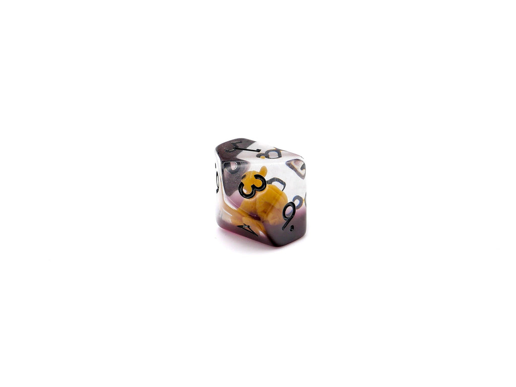 Squirrel Resin DnD Dice Set: 7-Piece Animal RPG Dice