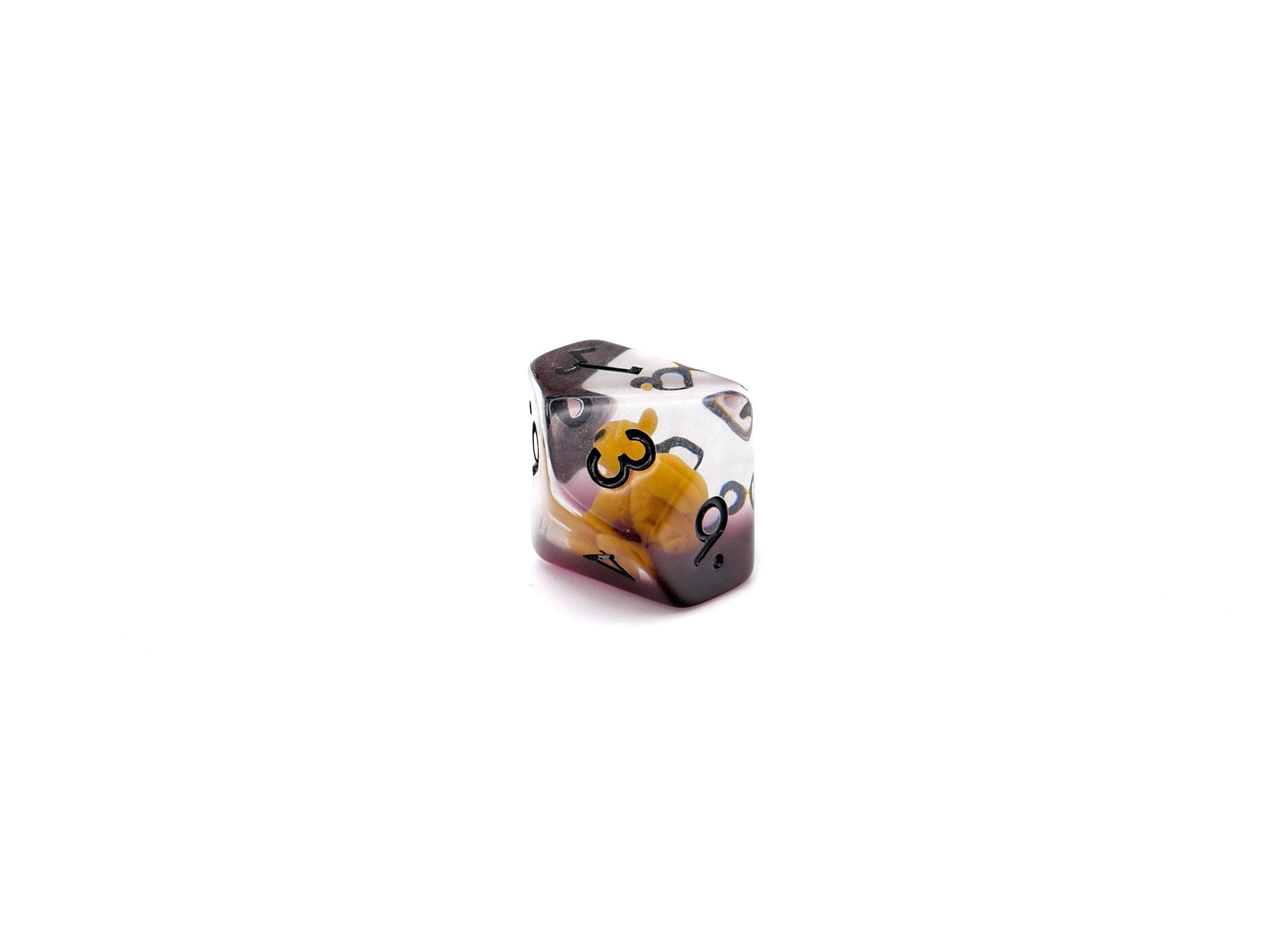 Squirrel Resin DnD Dice Set: 7-Piece Animal RPG Dice