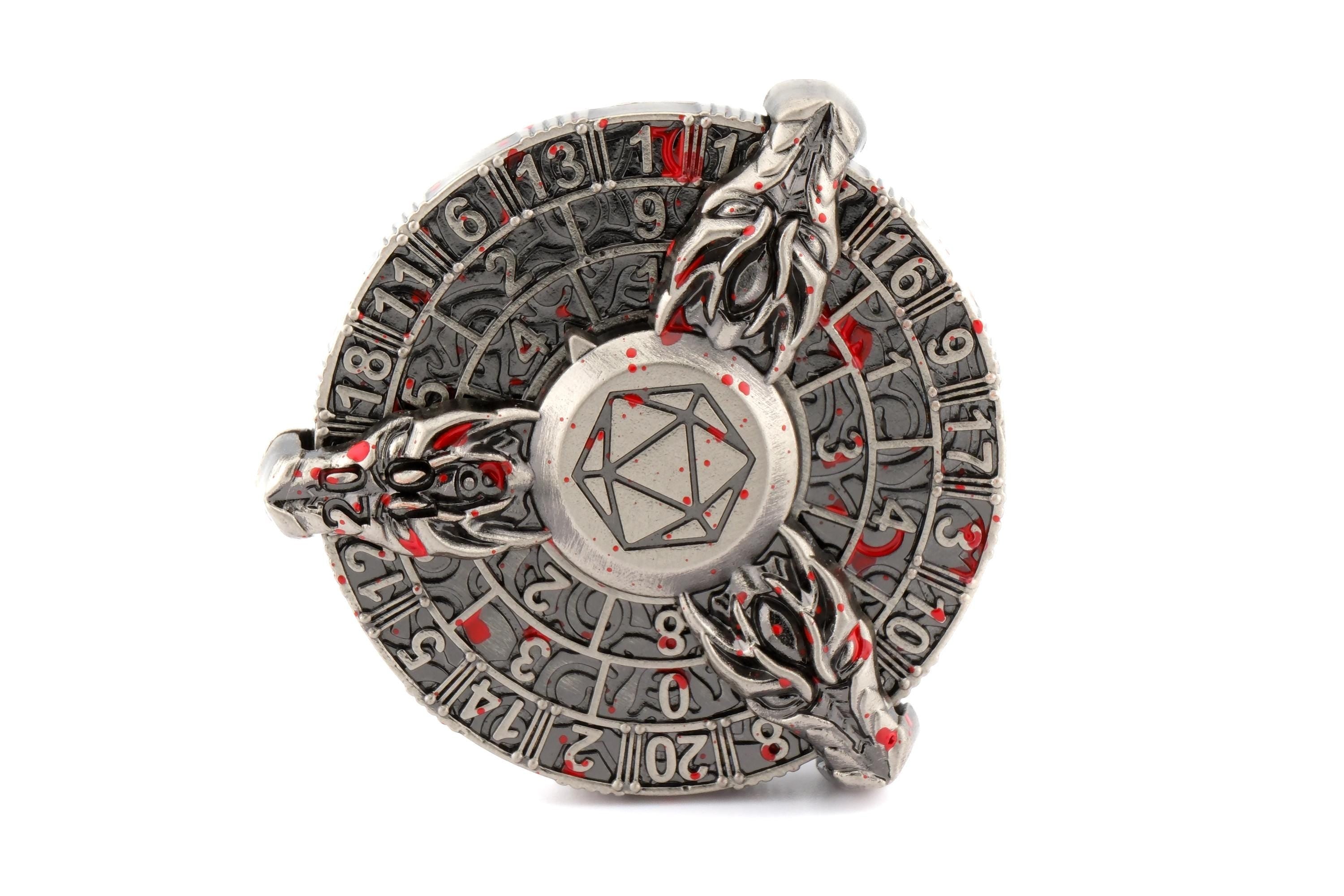 3-Headed Dragon Metal Spinning DnD Dice: 7 in 1 RPG Dice