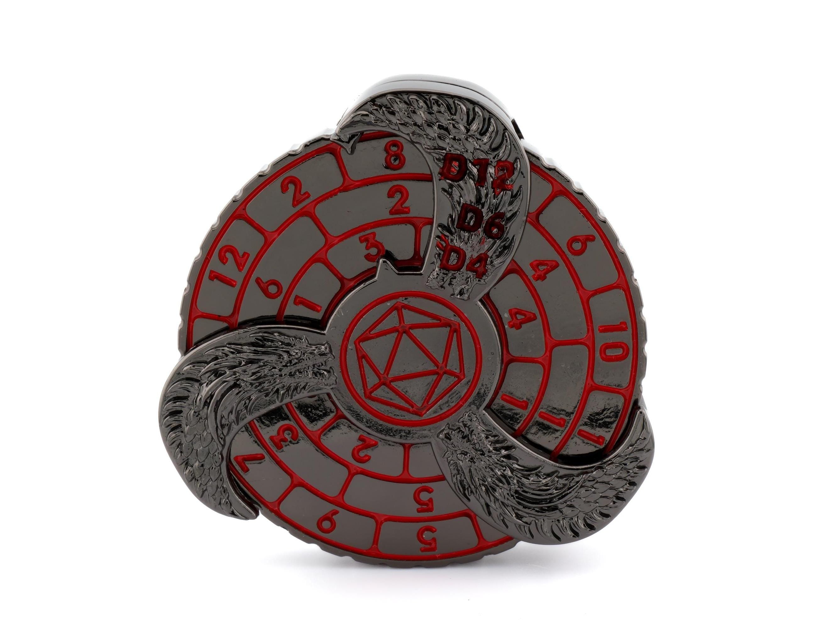 Dragon Wings Metal Spinning DnD Dice: 7-in-1 Fidget RPG Dice