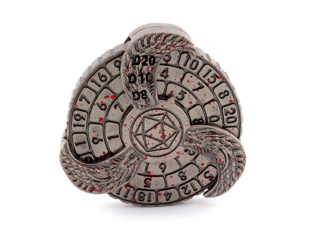 Dragon Wings Metal Spinning DnD Dice: 7-in-1 Fidget RPG Dice