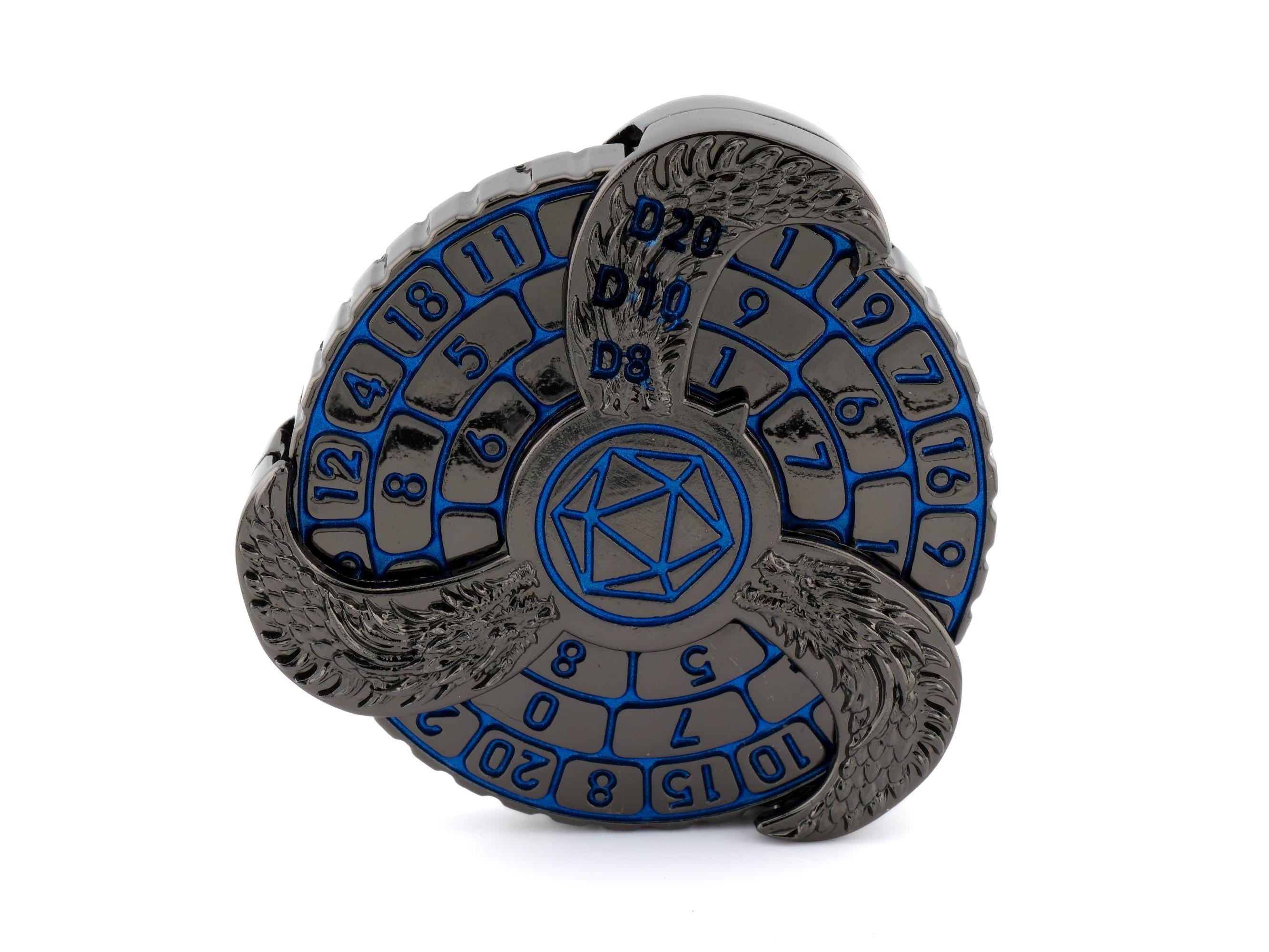 Dragon Wings Metal Spinning DnD Dice: 7-in-1 Fidget RPG Dice