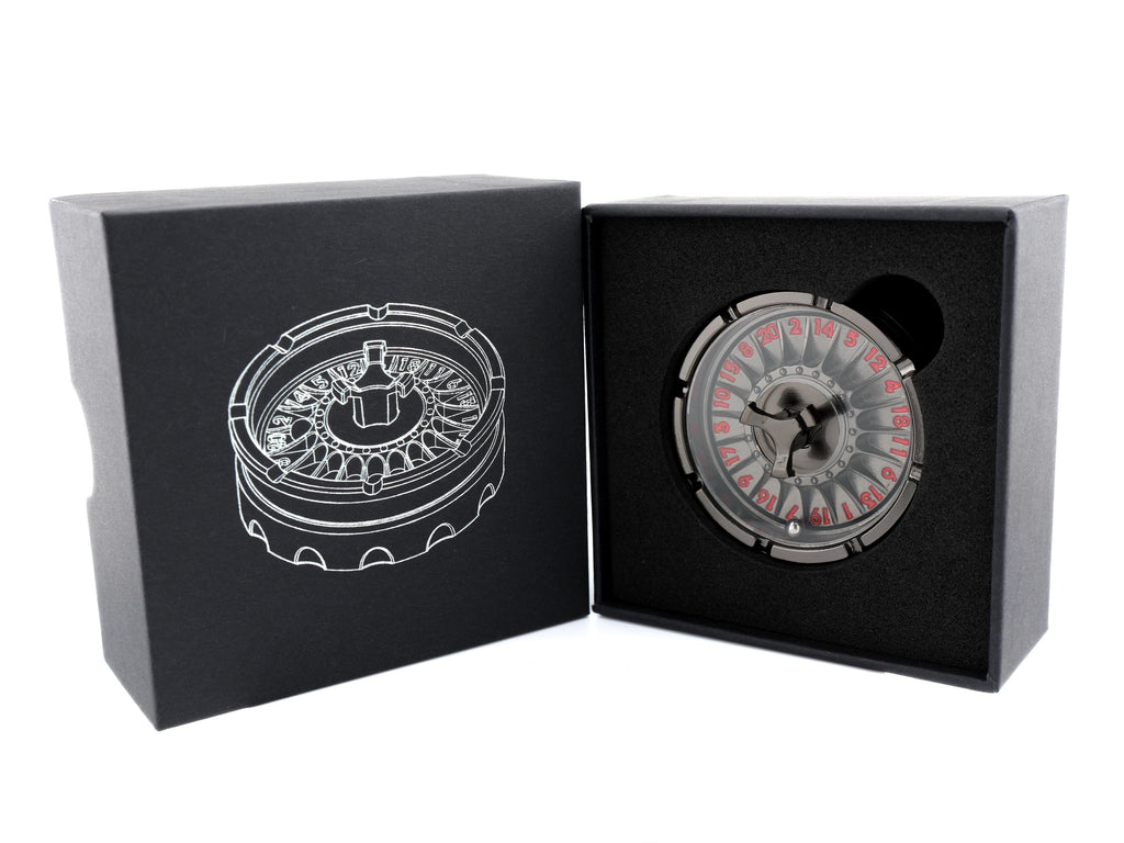 Compass Metal Spinning Roulette D20 DnD Dice: Fidget Casino RPG Dice