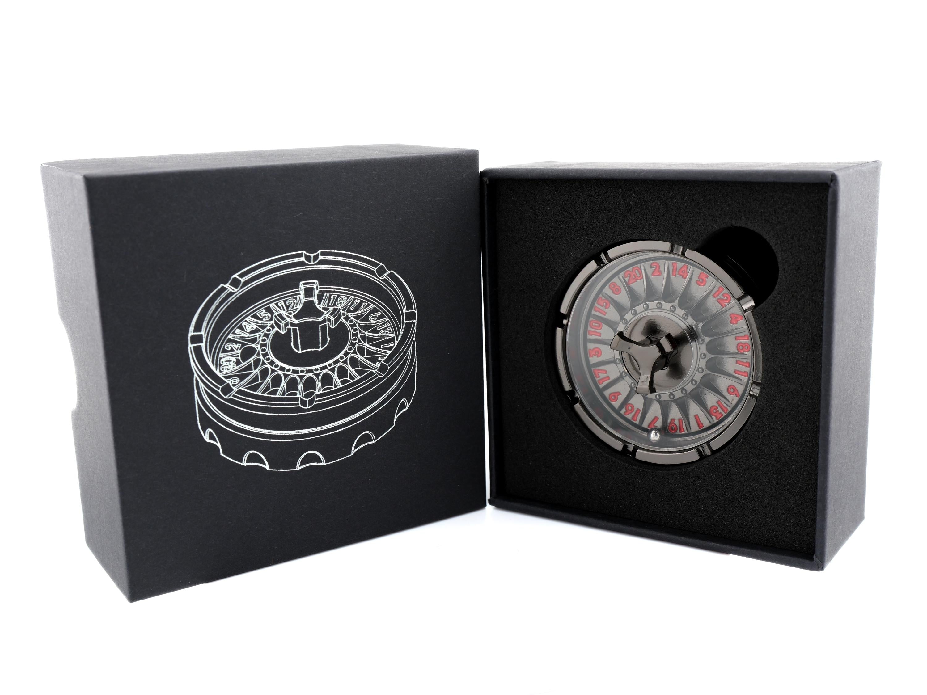 Compass Metal Spinning Roulette D20 DnD Dice: Fidget Casino RPG Dice