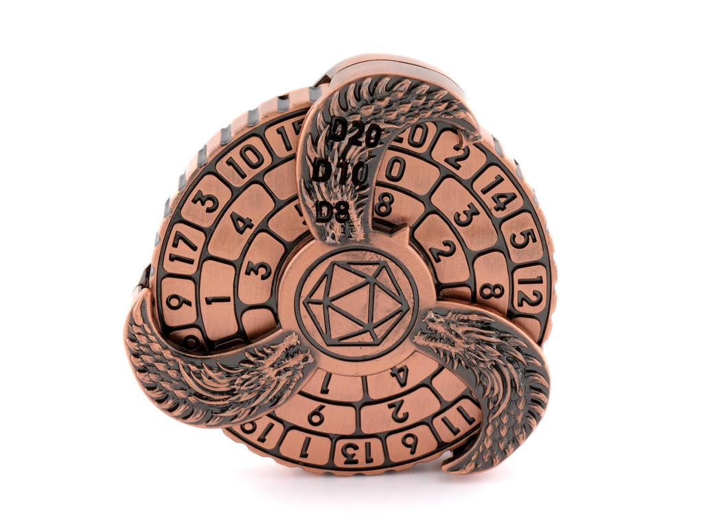 Dragon Wings Metal Spinning DnD Dice: 7-in-1 Fidget RPG Dice