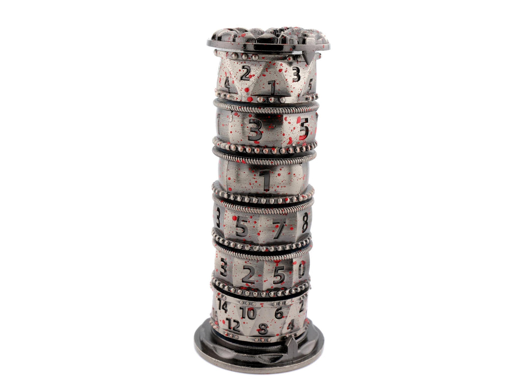 Tower Spinning Metal DnD Dice: 7 in 1 Gyro Roulette Fidget RPG Dice