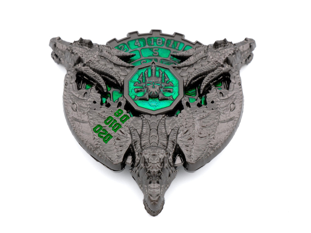 Dragon Medallion Spinning Metal DnD Dice: Fidget RPG Dice for Dungeons and Dragons