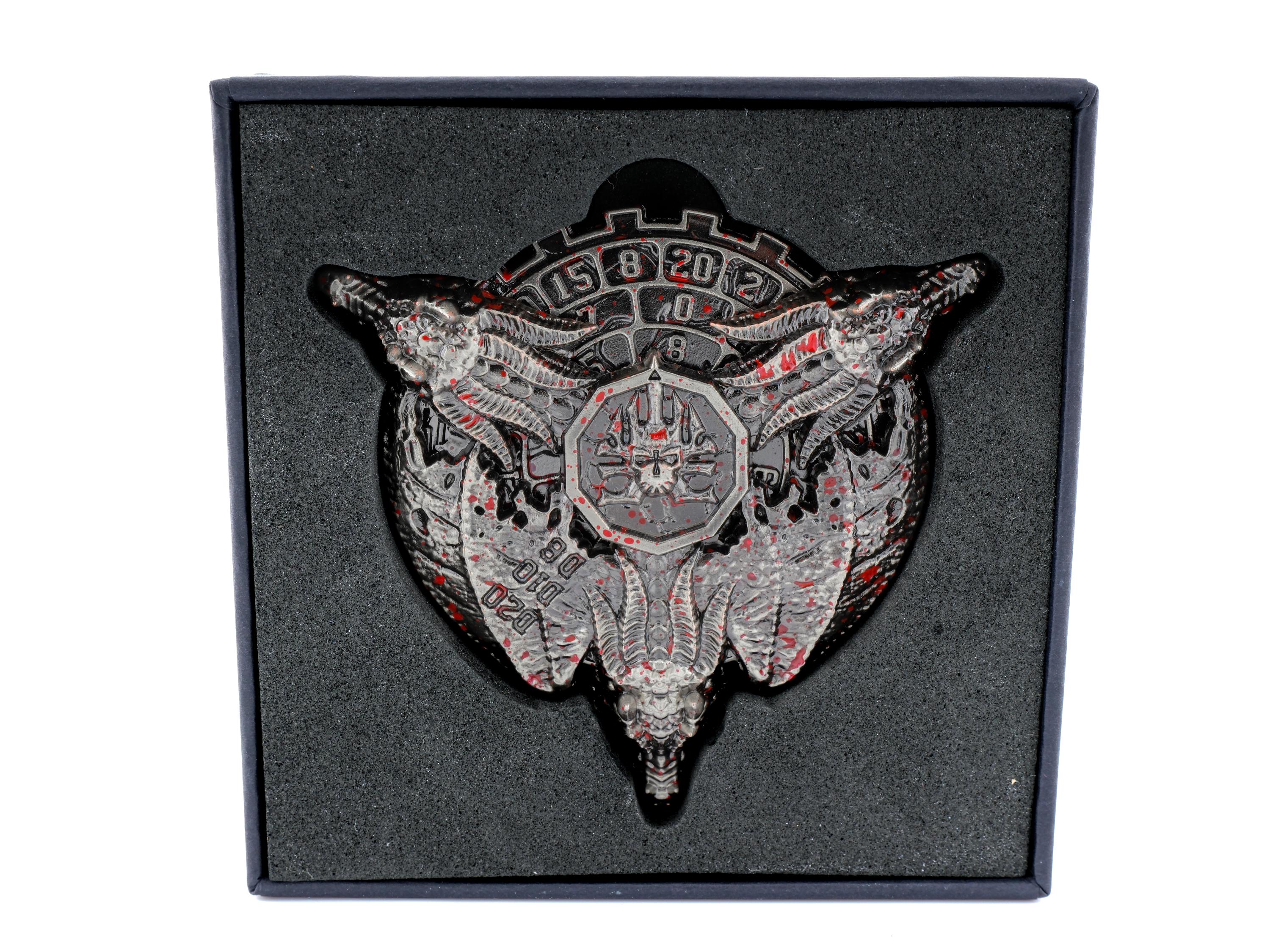 Dragon Medallion Spinning Metal DnD Dice: Fidget RPG Dice for Dungeons and Dragons