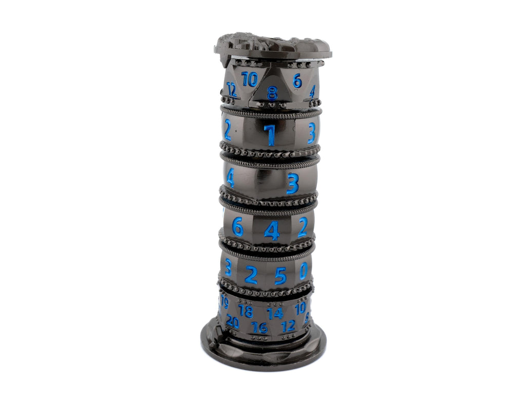Tower Spinning Metal DnD Dice: 7 in 1 Gyro Roulette Fidget RPG Dice