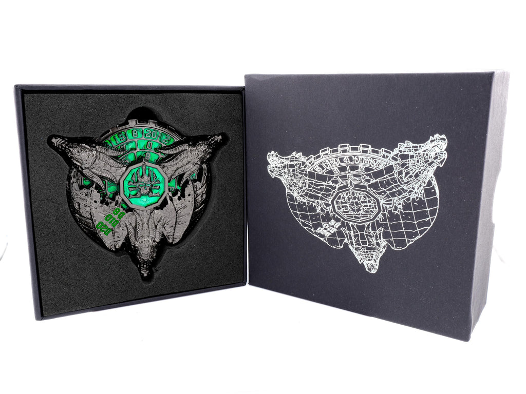 Dragon Medallion Spinning Metal DnD Dice: Fidget RPG Dice for Dungeons and Dragons