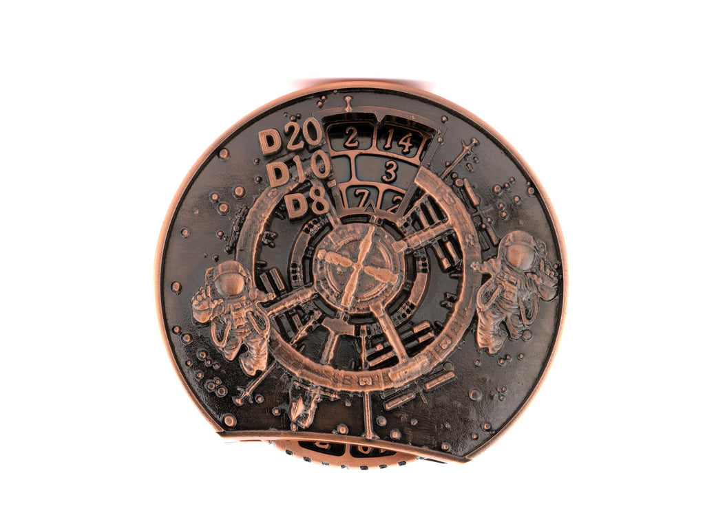 Spacewalk Metal Spinning DnD Dice: 7 in 1 Astronaut Fidget Spinner RPG Dice